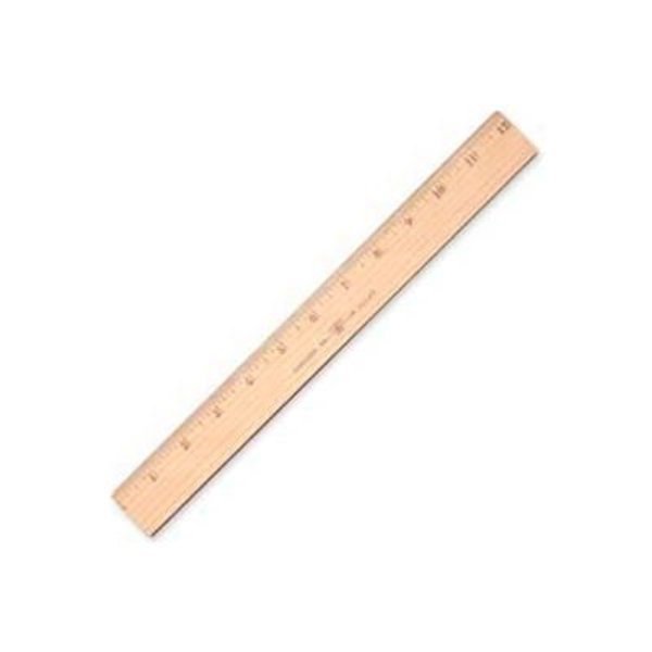 Westcott¬Æ Wood Ruler with Metal Edge, 12